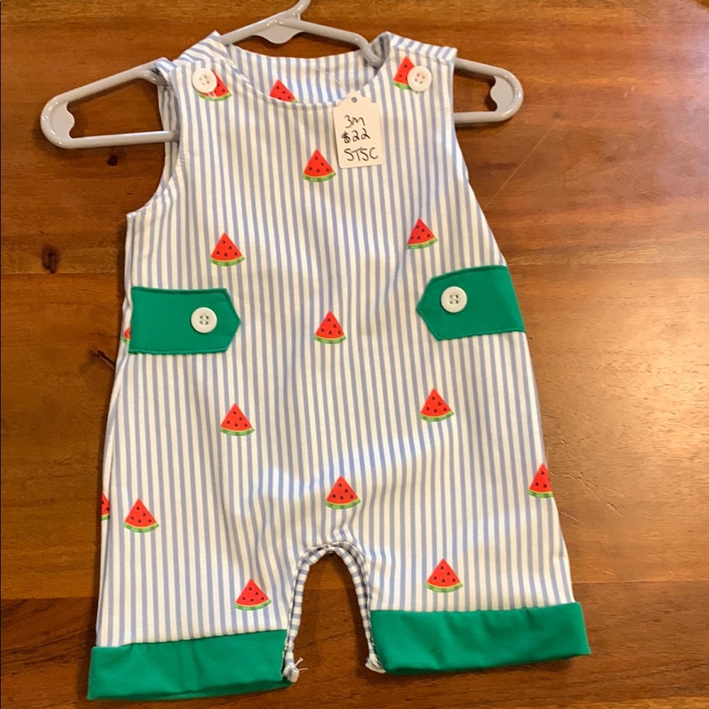 Watermelon Print Baby Romper size 3 months New with tags